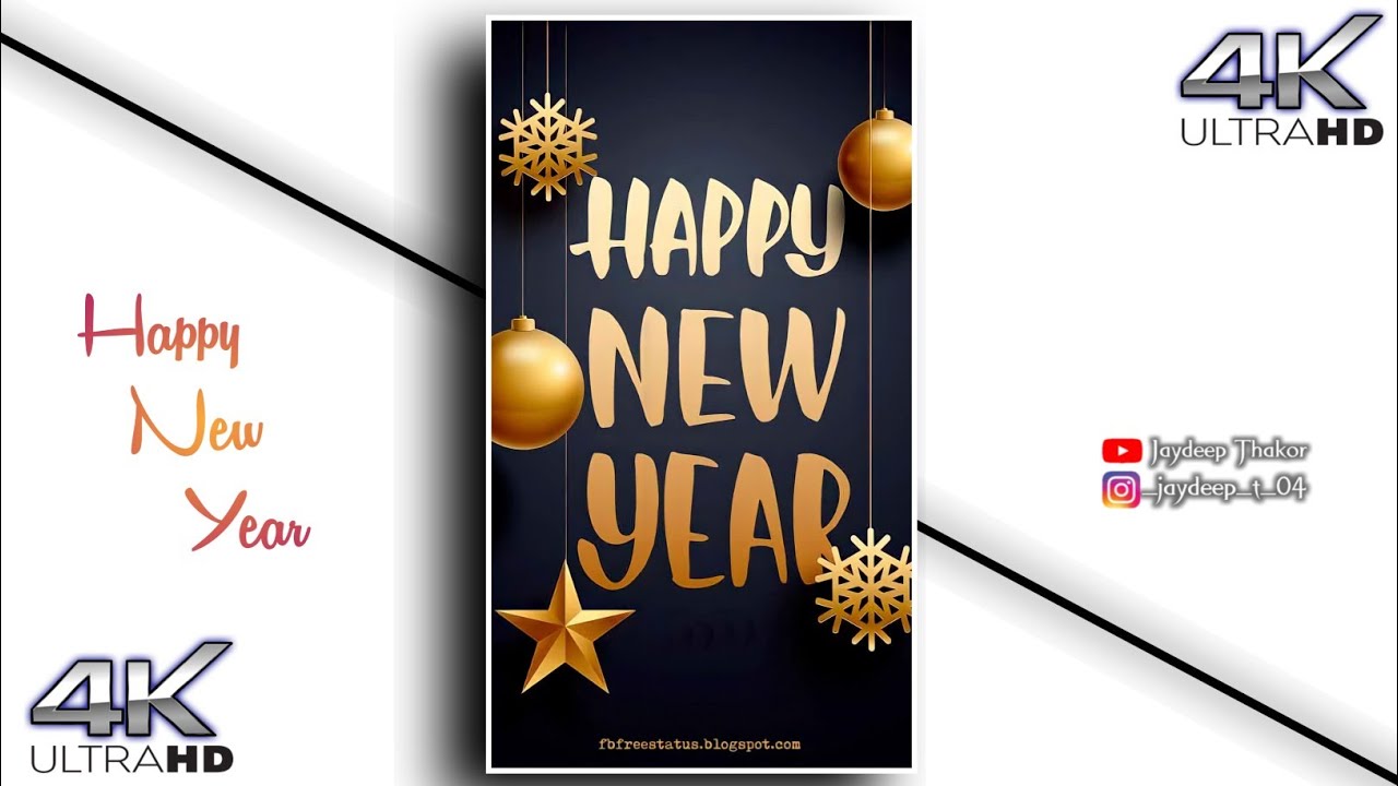 Happy New year🪔🎇 / 4k full screen whatsapp status download and like.