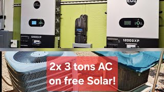 2x 3 tons HVAC run on free power!