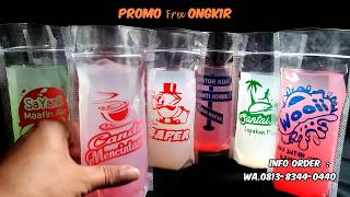 Standing Pouch Ready Sablon Warna Warni