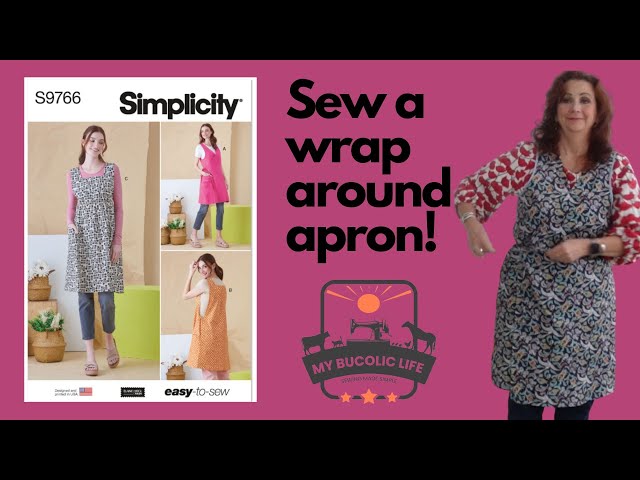 Sewing Simplicity 9766 Wrap Tabard Apron - YouTube