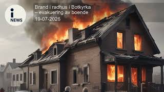 Brand i radhus i Botkyrka – evakuering av boende