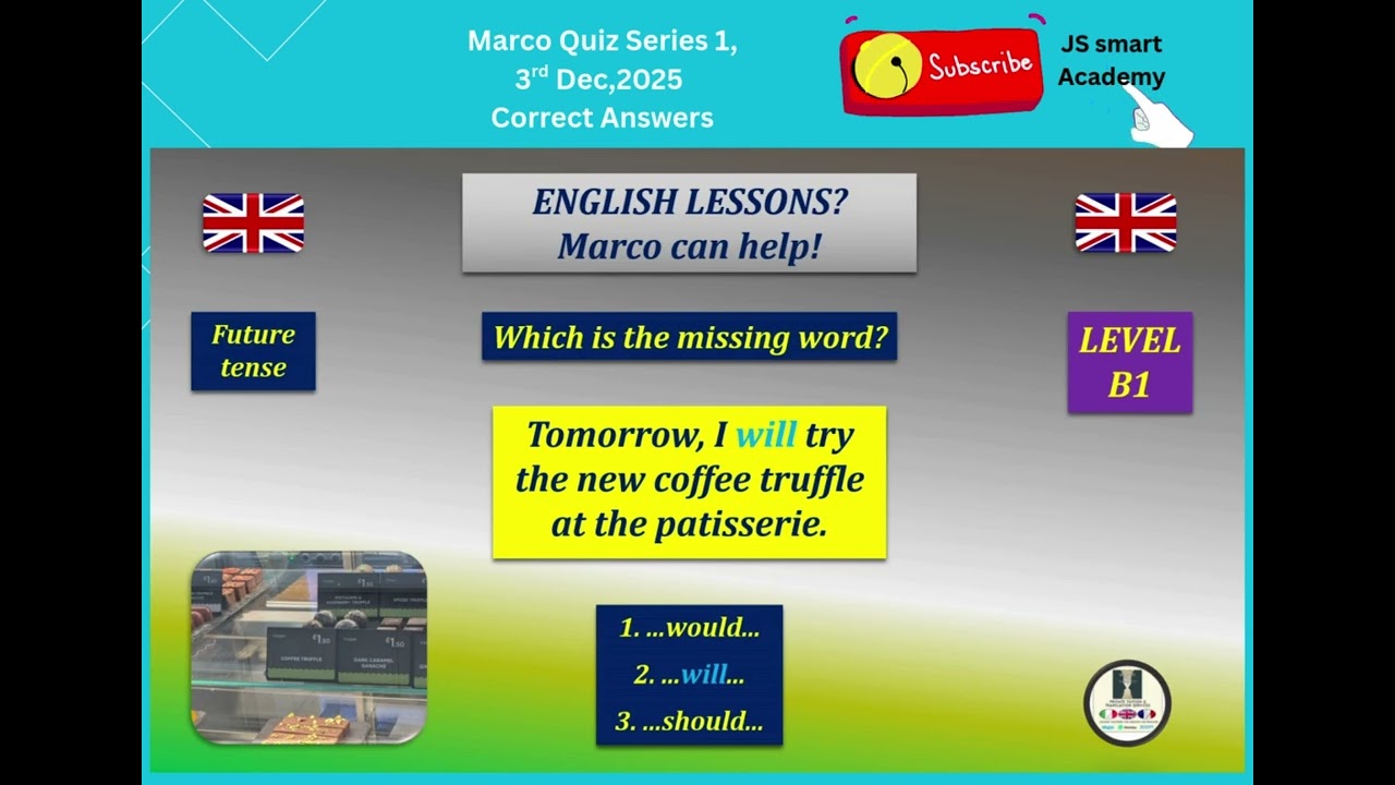 Marco Quiz Series | Correct Answers Only | Check Your English Level (A1–B2)