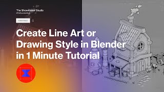 Create Line Art / Drawing Style in Blender in 1 Minute Tutorial #blender