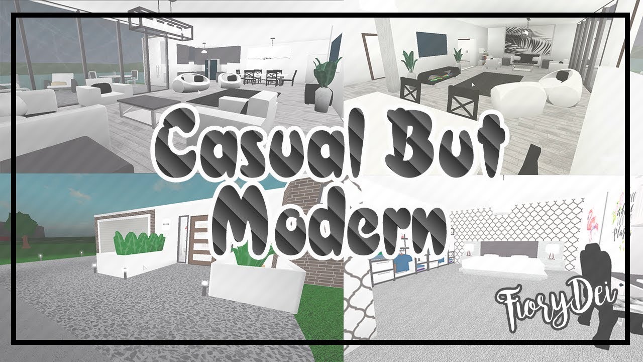 Roblox Welcome To Bloxburg Casual But Modern By Fiorydei - casa moderna y muy bonita bloxburg roblox video smotret