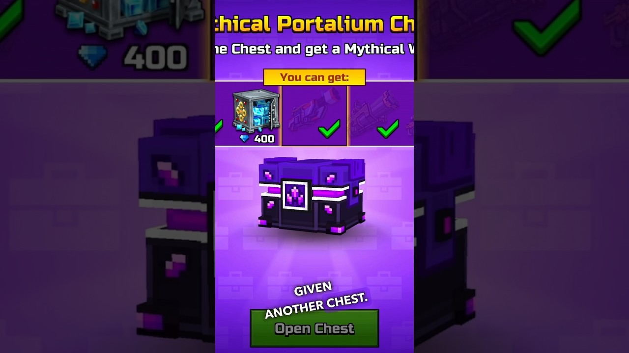special chest gave me 650 Gems in Pixel Gun 3D 😏