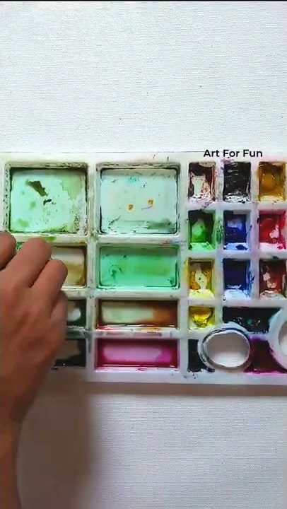 Homemade painting palette/How to reuse paint bottle caps/DIY how to make  color palette at home 