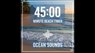 45 Minute Timer Beach Theme With Ocean Sounds