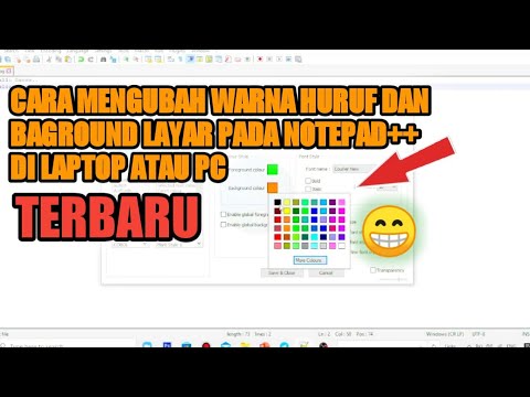 CARA MENGUBAH WARNA HURUF ATAU TULISAN DAN LAYAR BAGROUND PADA ...