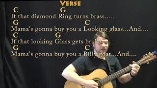 Hush, Little Baby - Fingerstyle Guitar Cover Lesson in C Major with Chords/Lyrics