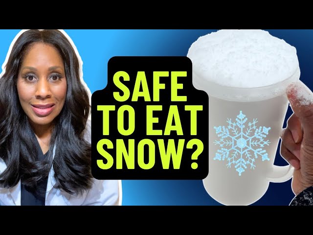 IS IT SAFE TO EAT SNOW? (Freshly Fallen Snow vs Snow on the Ground) A Doctor Explains!
