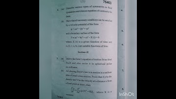 Fluid Dynamics||Msc 3rd Sem ||MDU||2022