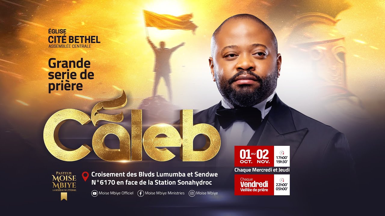 GRANDE SÉRIE DE MONTAGNE DE PRIÈRE CALEB 3ème JOUR /VENDREDI 03.10.2025/ AVEC LE PASTEUR MOISE MBIYE