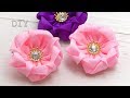 Цветы из репсовых лент / Amazing ribbon flower DIY