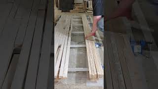half of a butchers block glue up half of a butchers block glue up