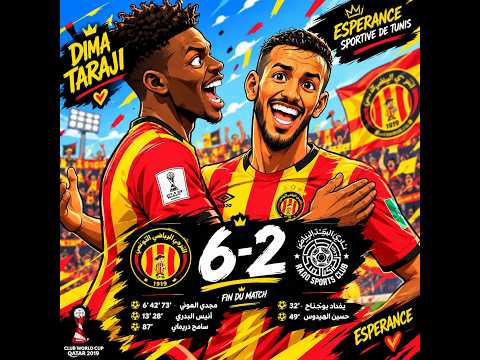 الترجي يتغلب على نادي السد القطري 6-2 بفوز تاريخي