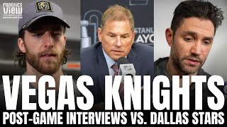 Bruce Cassidy, Alec Martinez & Noah Hanifin Respond to Vegas Dropping 3 Straight Games to Dallas