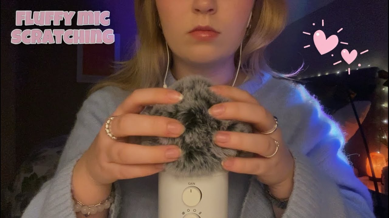 40 min fluffy mic scratching ASMR ⭐️ *NO TALKING - YouTube