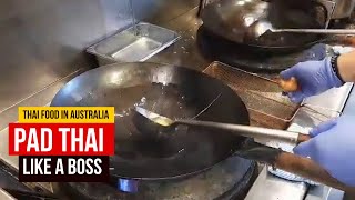 Hardworking make Professional Cooking Pad Thai - Thai Master Restaurant Sydney Australia screenshot 4