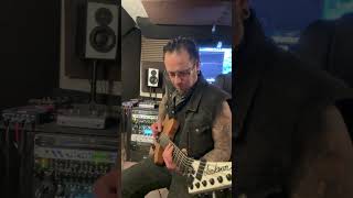 Jon from THREAT SIGNAL working on "Death Will Find Us All" guitar playthrough