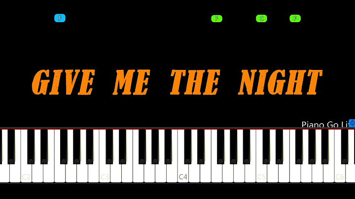 Give Me the Night Piano version - Piano performance video thumbnail