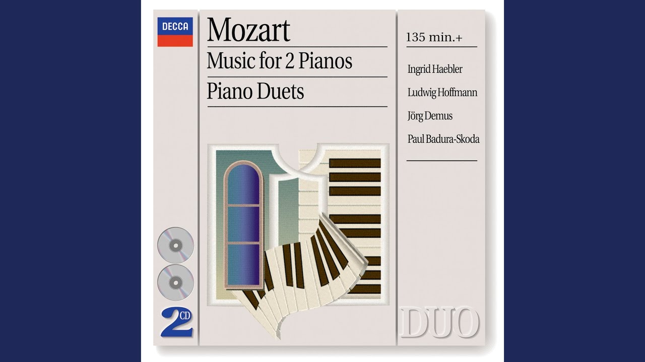 Mozart Sonata for 2 Pianos in D Major, K. 448/375a II. Andante YouTube