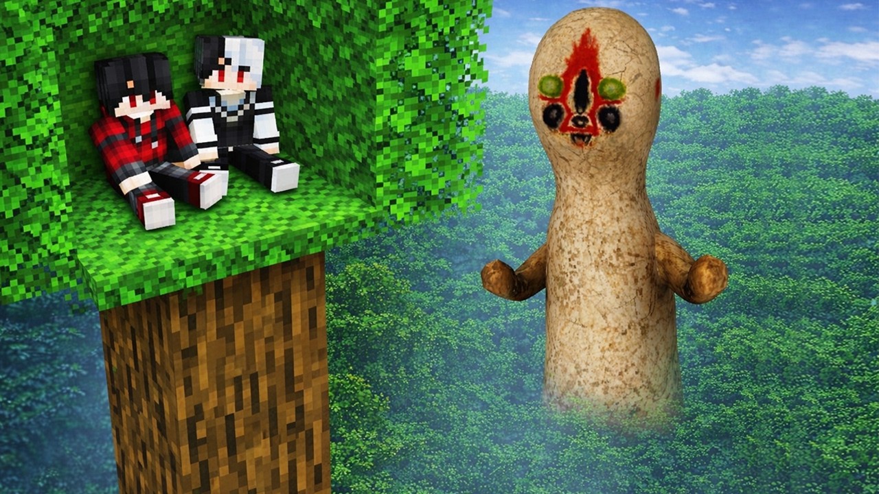ถ้าเกิด!! ผมเอาชีวิตรอดบนบ้านต้นไม้ แต่กับเจอ SCP-173รูปปั้นมรณะ จะรอดไหม - (Minecraft SCP173)