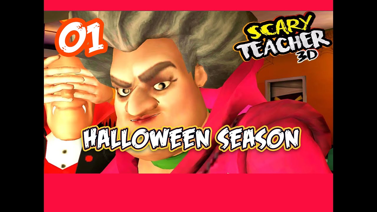 Scary Teacher 3D Prank hello Halloween Gameplay Episode no 1 - YouTube