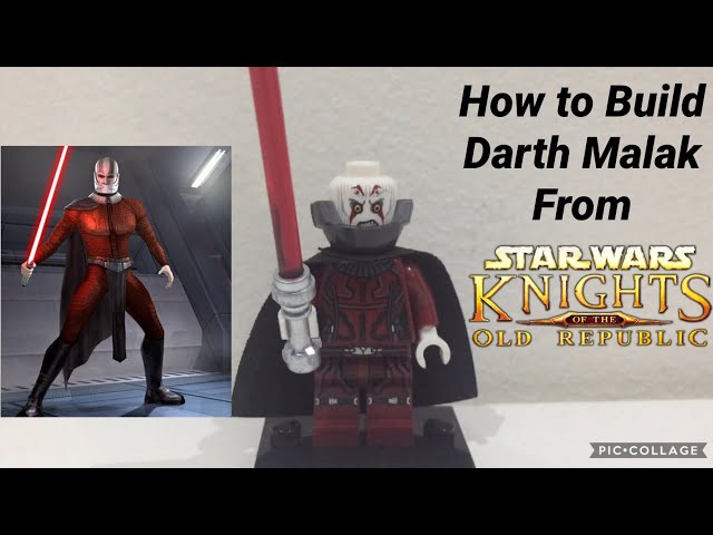 How to Build Darth Malak Minifigure from Star Wars Knights of the Republic - YouTube