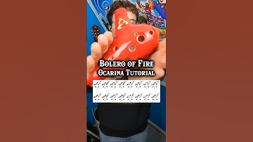 Bolero of Fire - Ocarina Tutorial 🔥 #ocarinaoftime