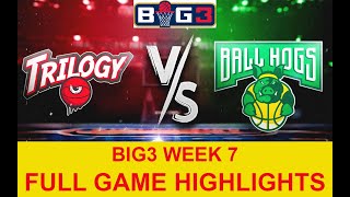 BIG3 WEEK 7 | Triplets vs Ball Hogs Full Game | BIG 3 WEEK 7 SEASON 7 | 2024 Big3 Week 7 | Big3