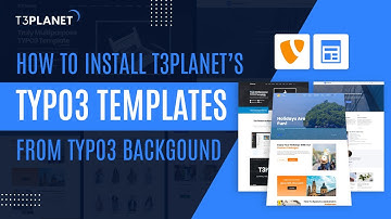 How to Install TYPO3 Template - T3Planet