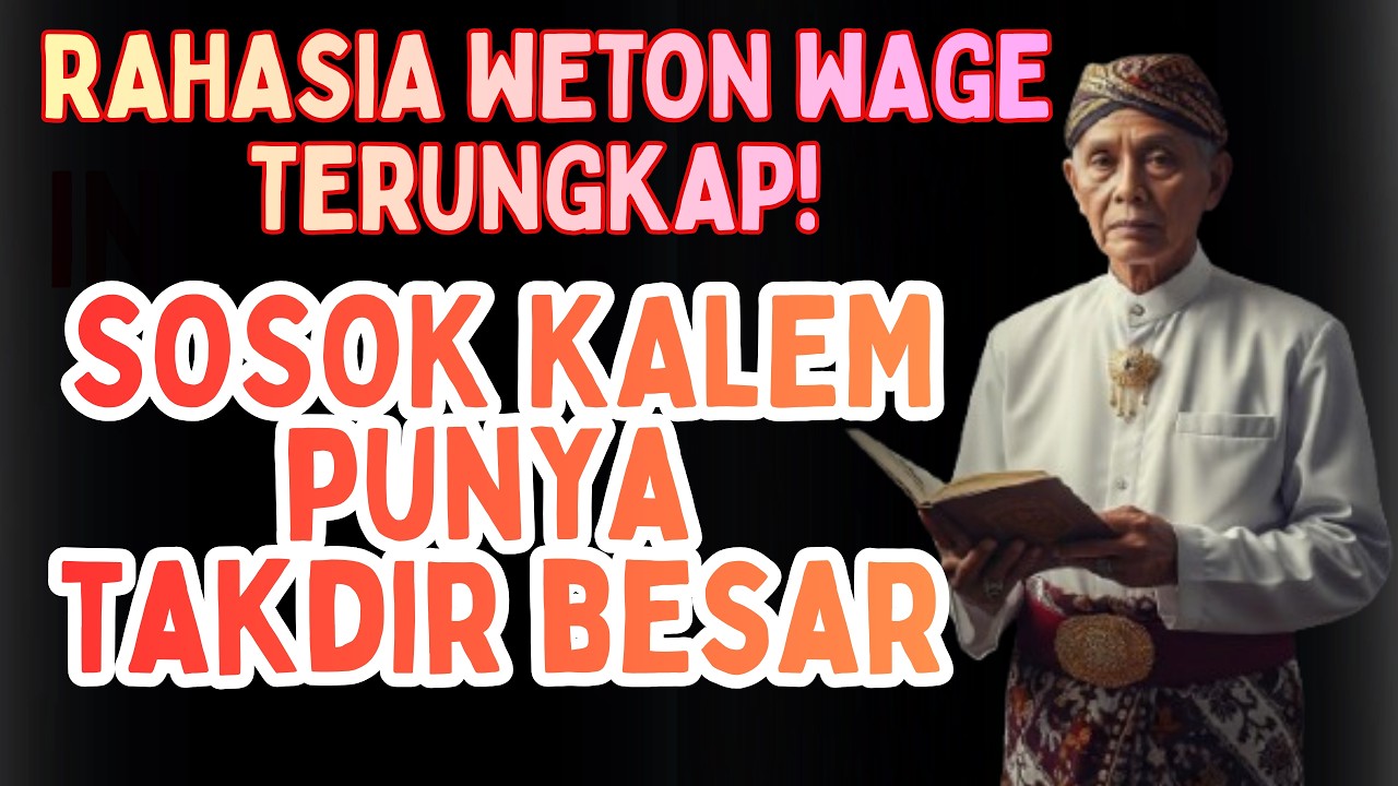 RAHASIA WETON WAGE TERUNGKAP! SOSOK KALEM DENGAN TUJUAN HIDUP YANG TIDAK MAIN-MAIN #ramalanweton