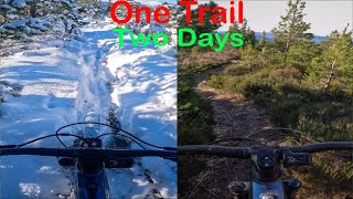 One Trail, Two Very Different Days