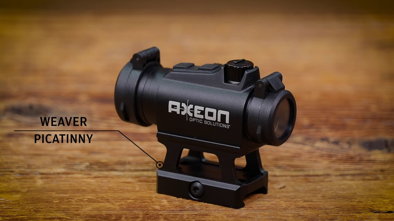 Axeon Optics MDSR1 Mini Dot Sight with Riser for Modern Sporting Rifle ...