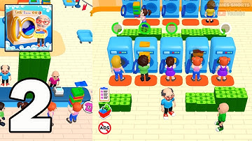 Laundry Rush Idle Game Part 2 - Gameplay Walkthrough (Android, iOS)