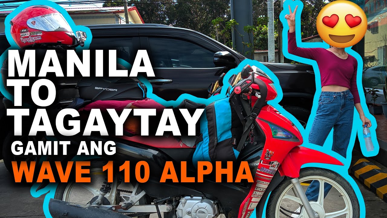 Wave 110 Alpha Manila to Tagaytay Ride using Service Road