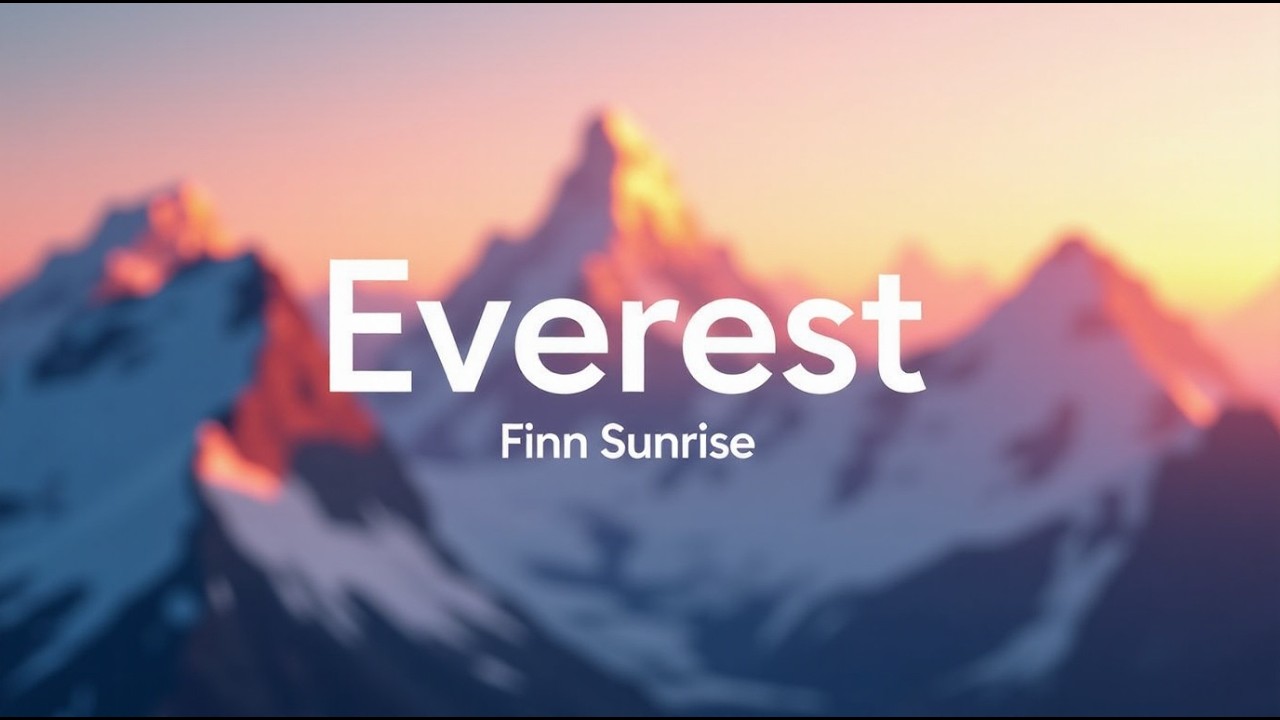 Watch Finn Sunrise – Everest (Official Lyric Video) on YouTube Watch Finn Sunrise – Everest (Official Lyric Video) on YouTube