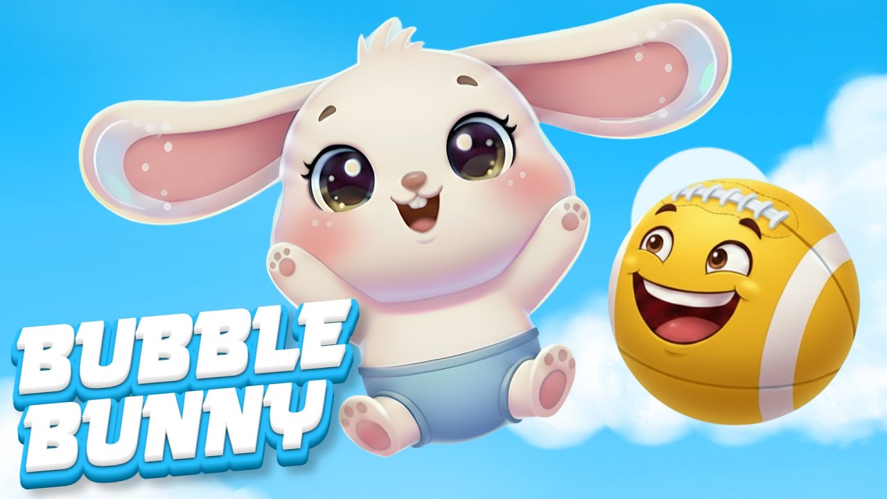 Bubble Bunny Learns Yellow | Toddler Song |Fun For Kids