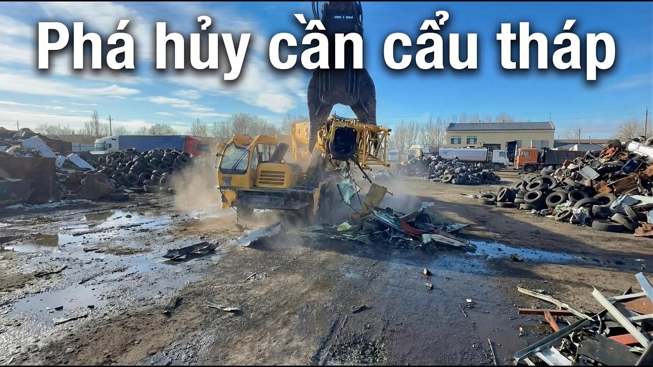 Phá Hủy Cần Cẩu Tháp 🏗️ | Heavy Machinery Demolition