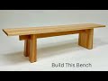 How to design and build this cool modern bench