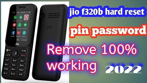 Jio F320b Hard Reset pin password remove 100% working lock kaise tode