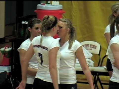 No. 14 Metro State Volleyball vs Colorado Christian - 2010.mov