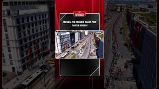 Cumhurbaşkanı Erdoğan startı verdi; Formula 1 aracı İstanbul turu için yola çıktı.