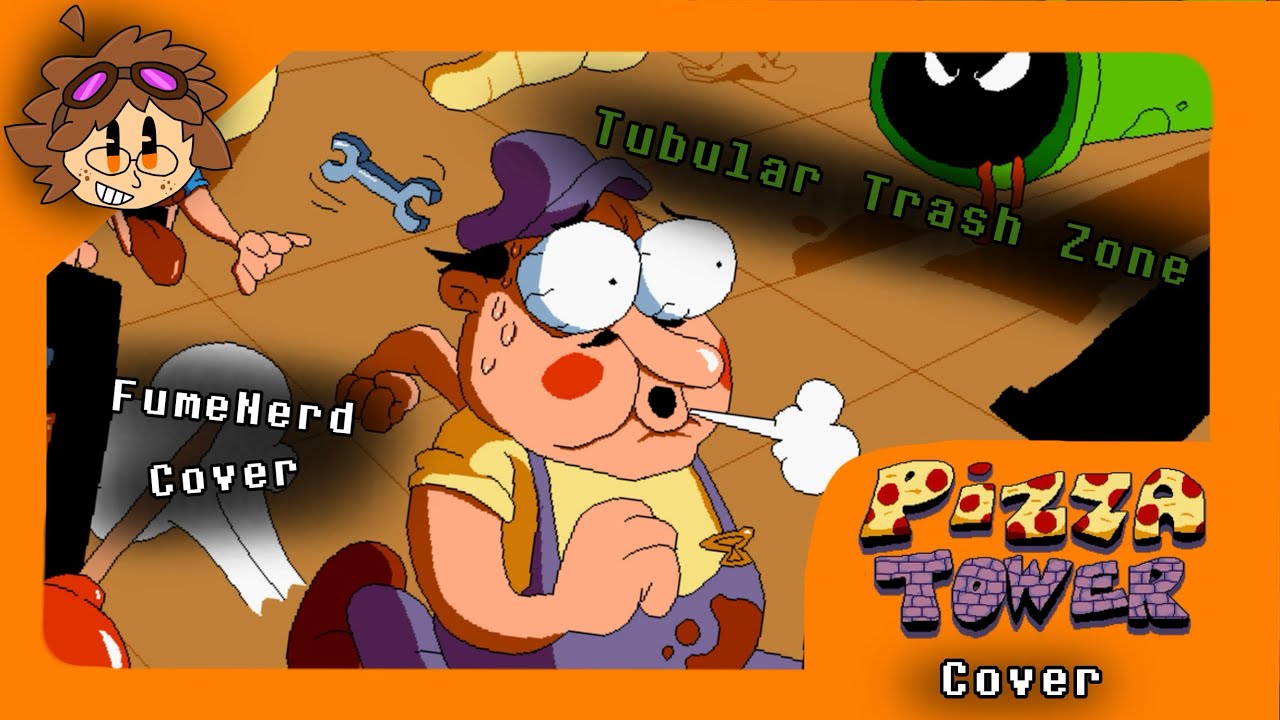 Tubular Trash Zone Cover - Pizza Tower