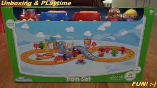 Toys for Kids and Toddlers: Kid Connection Train Set Unboxing & Playtime :-)