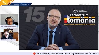 🔴 Sorin LAVRIC, senator AUR de Neamț, la MOLDOVA ÎN DIRECT