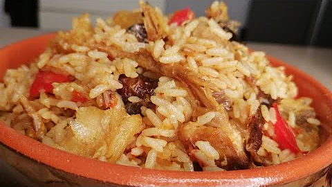 How to Make Nigerian Dried Fish Concoction Rice | A Rainy Day Hot Pot Nigerian Rice Recipe