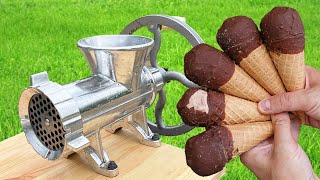 Experiment Ice Cream vs Meat Grinder