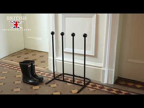 Black Two Pair Boot Rack