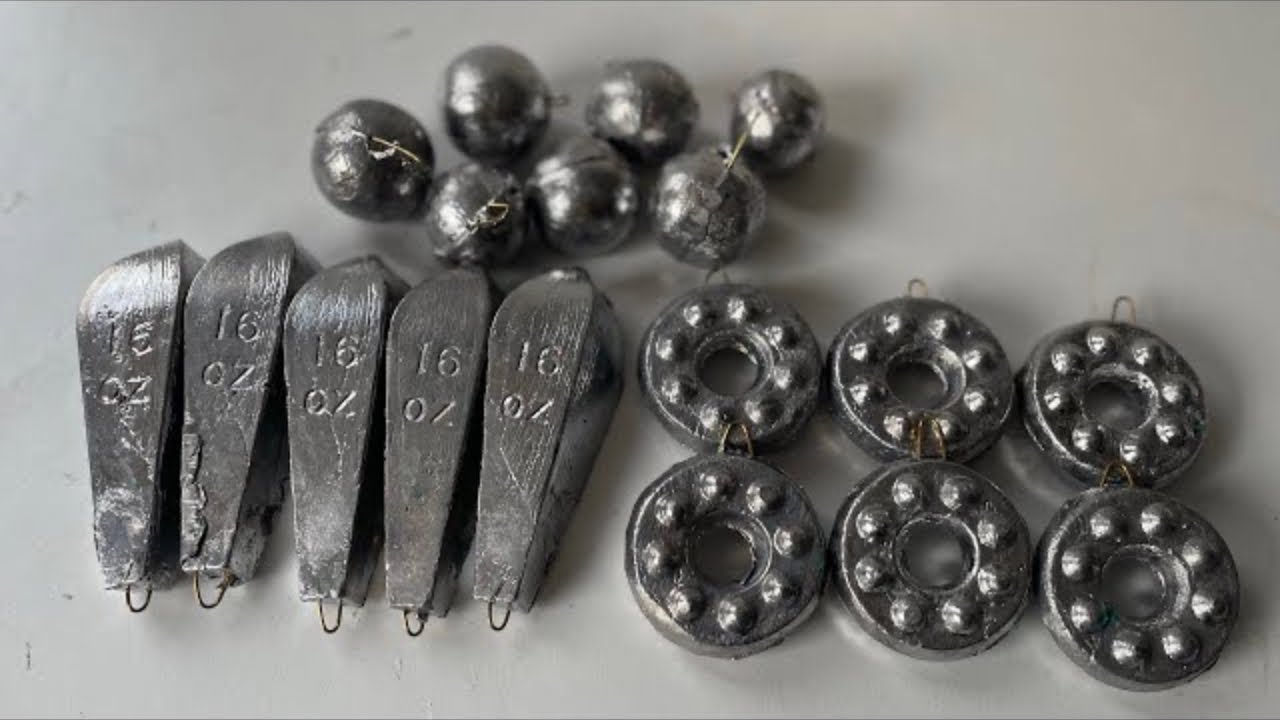 How To Make Your Own Lead Fishing Weights a Step By Step guide & What's
